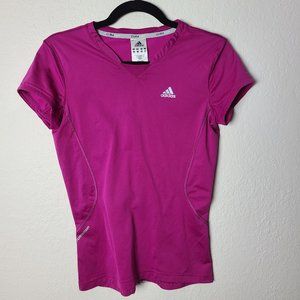 Adidas Pink Short Sleeve Adistar Top Size Small